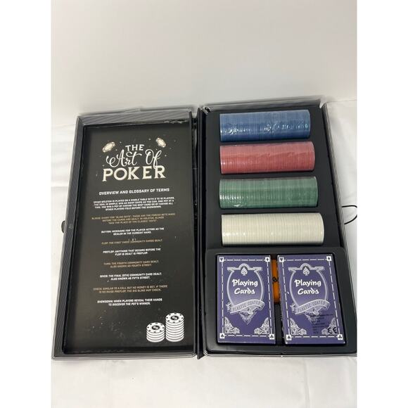 NEW The Art of Poker Original Gentleman's Series Poker Set In Package! - Picture 4 of 5